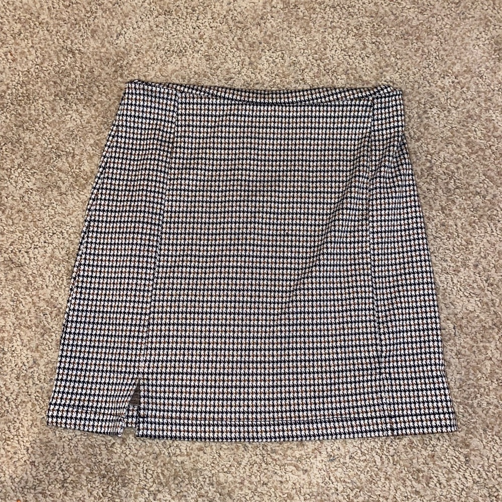 Double Zero Black and White Mini Pencil Skirt